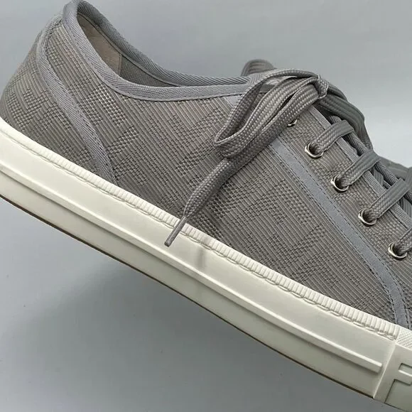 Fendi Domino FF jacquard fabric low top sneakers size 11